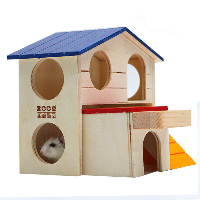 Wooden Hamster Top Villa