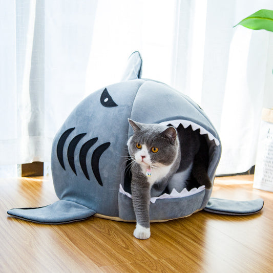 Shark Pet Bed For Small Dogs And Cats