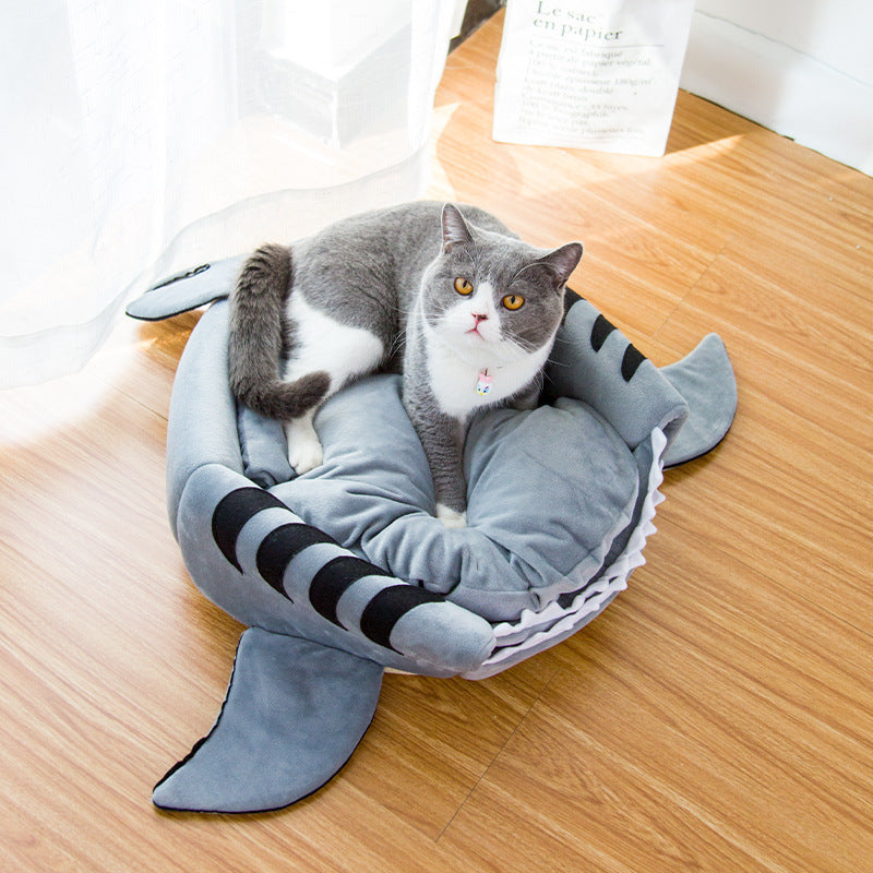 Shark Pet Bed For Small Dogs And Cats