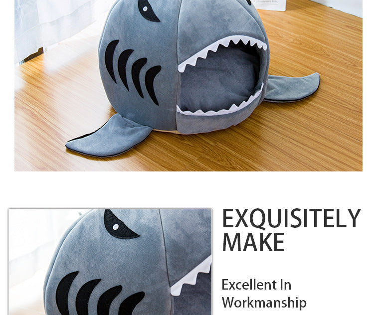 Shark Pet Bed For Small Dogs And Cats