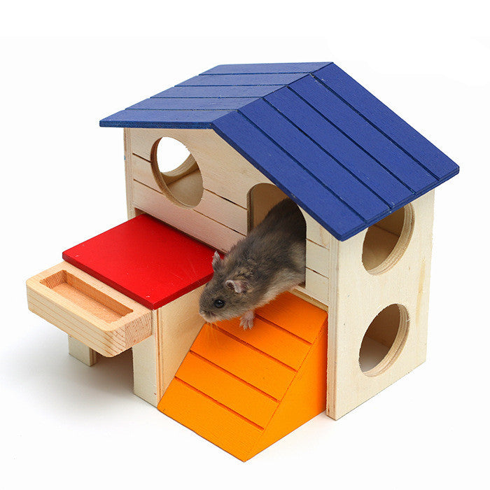 Wooden Hamster Top Villa