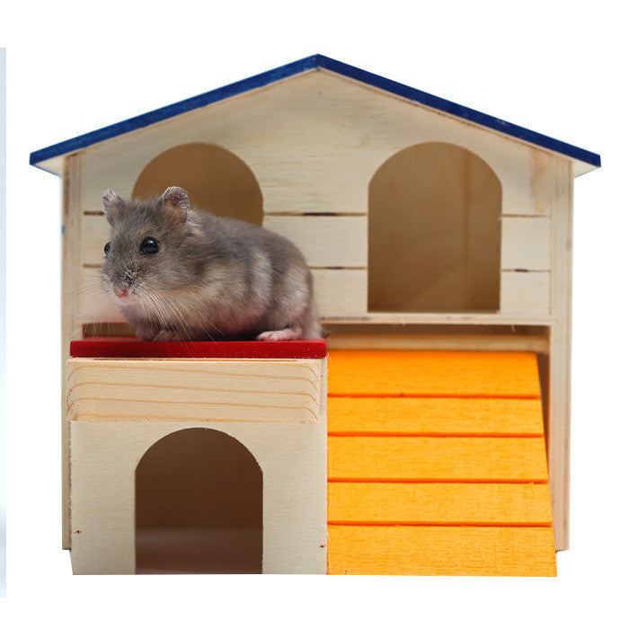 Wooden Hamster Top Villa