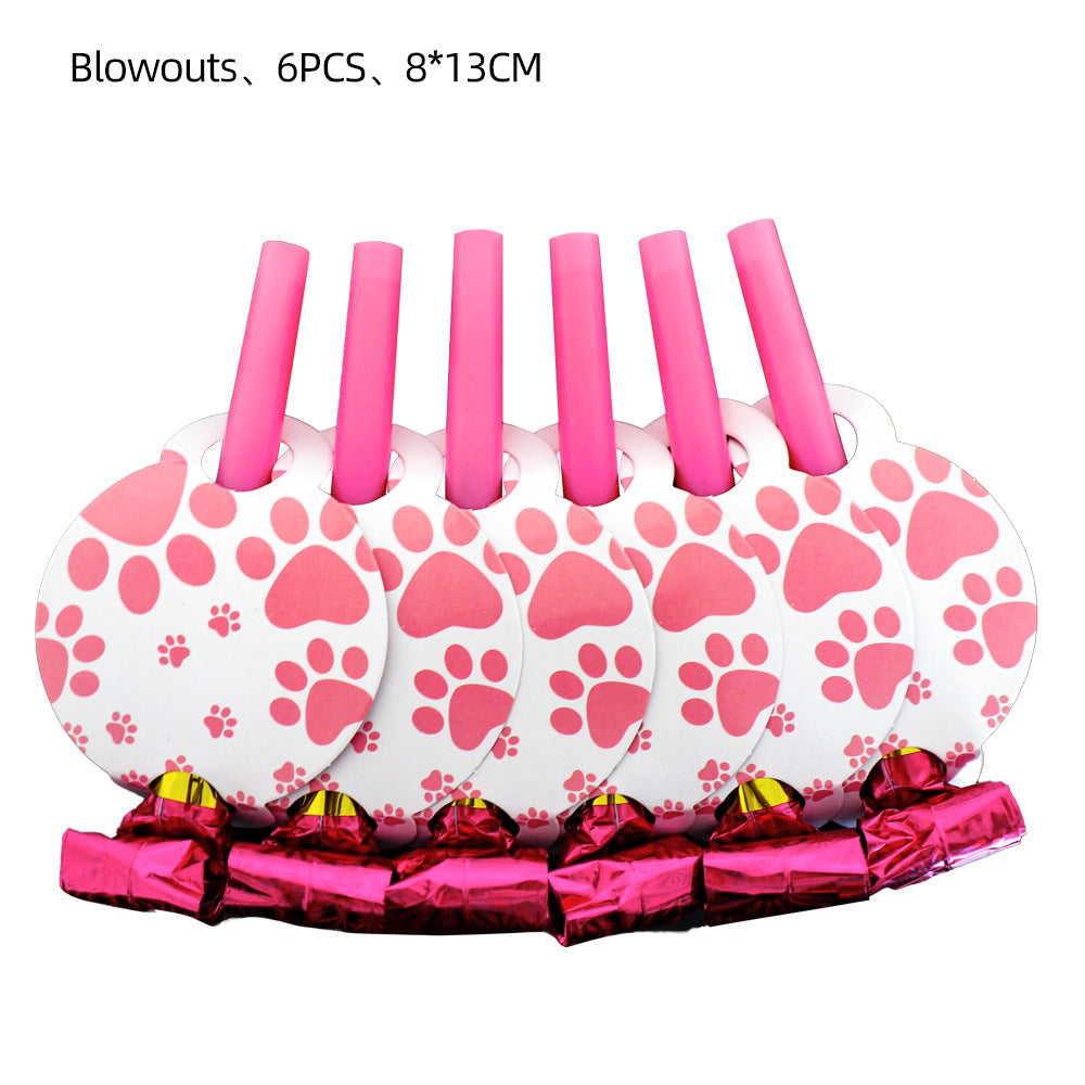 Birthday Party Set - Dog Paw Themed