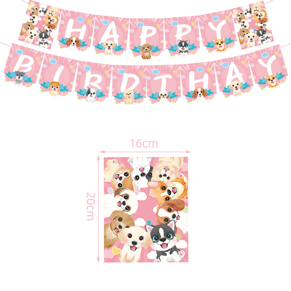 Birthday Party Set - Dog Paw Themed