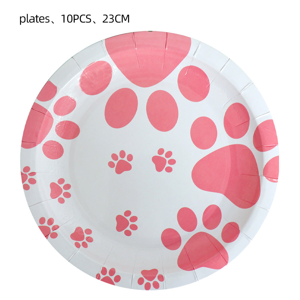 Birthday Party Set - Dog Paw Themed