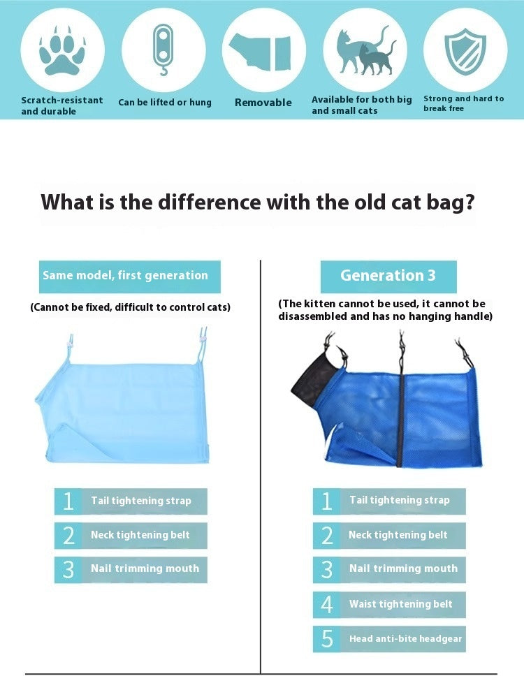 Cat Bathing Bag