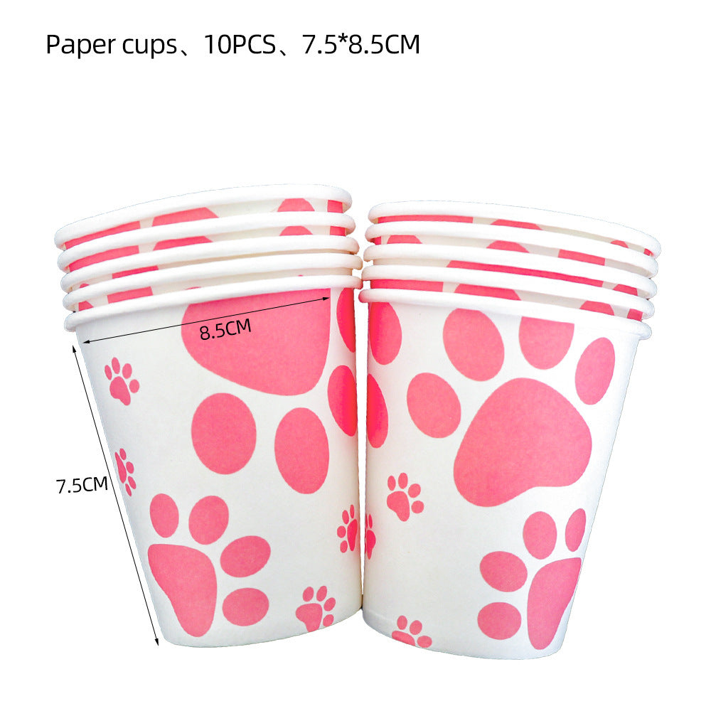 Birthday Party Set - Dog Paw Themed