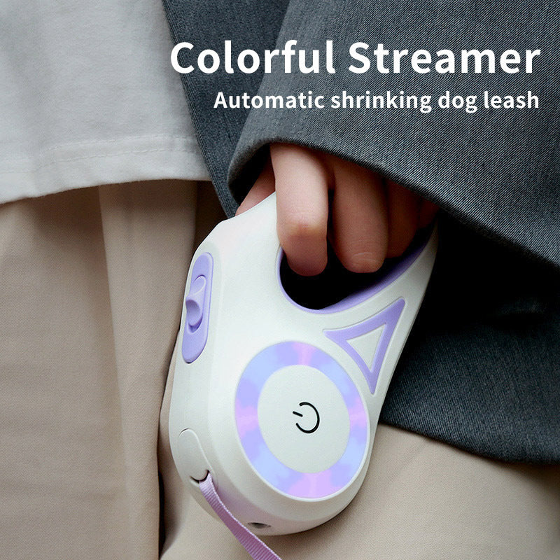 Glow-in-the-Dark Dog Collar with Spotlight Automatic