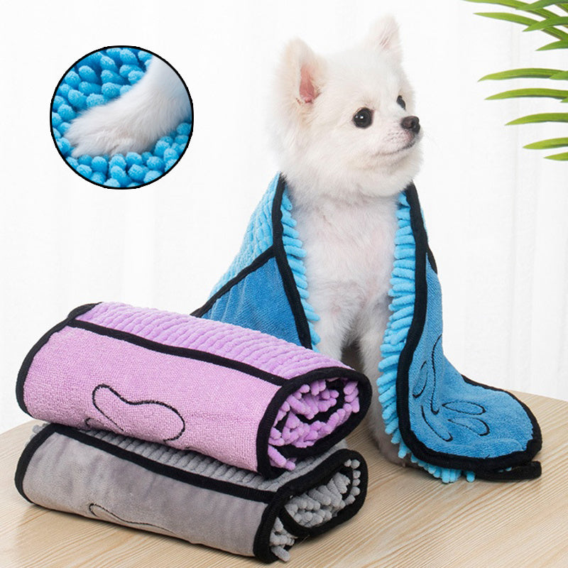 Absorbent Bath Towels for Dogs and Cats